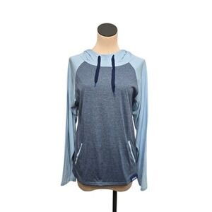 Jason Wu‎ Pullover Hoodie Mens Medium Blue EVA Air Travel Lightweight Sweatshirt